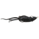 Live Target Mouse,2 3/4,HB,floating,BLK/BLK,2/0 MHB70T404