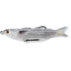 Live Target Mullet Hollow Body Topwater Lure, 6/0 SW Hooks, Floating, Natural/Black, 1/2oz, 4 1/2in, MUH115T721