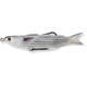 Live Target Mullet Hollow Body Topwater Lure, 6/0 SW Hooks, Floating, Natural/Black, 1/2oz, 4 1/2in, MUH115T721
