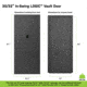 Lockdown Vault Door, In Swing, 30/32in, LH, Black, 1118817