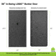Lockdown Vault Door, In Swing, 36in, LH, Black, 1118819