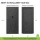 Lockdown Vault Door, Out Swing, 28/30in, LH, Black, 1118815