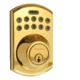 Lockstate RemoteLock 5i WiFi Electronic Deadbolt Door Lock, Bolder, Polished Brass, LS-DB5i-PB-B