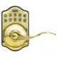 Lockstate RemoteLock 5i WiFi Electronic Lever Door Lock, Aspen Style, Polished Brass, LS-L5i-PB-A