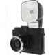 Lomography Camera Diana F+ Black Jack (w/ flash) angle view