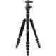 Longshot by Target Vision Packable Aluminum Tripod, 1/4-20in Thread, Black, TV-AT103