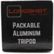 Longshot by Target Vision Packable Aluminum Tripod, 1/4-20in Thread, Black, TV-AT103