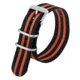 Luminox Webbing Strap, 23 mm, FNX.3950.36Q.K 32032C6C, black-webbing-strap-with-orange-stripe-23mm