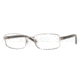 Luxottica Titanium LC 1401T Eyeglasses Styles - Gunmetal Frame w/Non-Rx 53 mm Diameter Lenses, 4014-5318