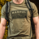 Magpul Industries Go Bang Parts Patch T-Shirt - Mens, Large, Cotton Polyester Blend, Olive Drab Green, MAG1526-316-L