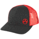 Magpul Industries Icon Trucker Hat, Black/Red, M/L, MAG1106-003