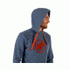 Mammut Mens Mammut Logo ML Hoody, Marine Melange-Dark Orange, XL, 1014-01381-50028-116