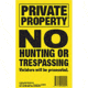 Maple Leaf Press Maple Leaf No Trespassing Sign 1406121, Yellow, NTP-2-50