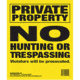 Maple Leaf Press Maple Leaf No Trespassing Sign 1406122, Yellow, NTP-4-25