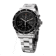Marathon 46 mm Jumbo Diver/Pilots Automatic Chronograph w/Stainless Steel Bracelet, Black, WW194014SS-0108