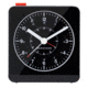 Marathon Analog Desk Alarm Clock w/Auto-Night Light, Black, CL030053-BK-BK-NA