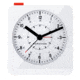 Marathon Analog Desk Alarm Clock w/Auto-Night Light, White, CL030053-WH-WH-NA