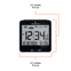 Marathon Atomic Desk Clock w/Backlight, Heat and Comfort Index, Black, CL030054-BK-00-NA