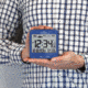 Marathon Atomic Desk Clock w/Backlight, Heat and Comfort Index, Blue, CL030054-BL-00-NA
