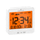 Marathon Atomic Desk Clock w/Backlight, Heat and Comfort Index, White, CL030054-WH-00-NA