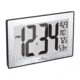 Marathon Atomic Digital Wall Clock, Black/Stainless Steel, 9.5in x 1in x 6in, CL030068-BK-SS-NA