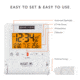 Marathon Atomic Travel Alarm Clock w/Auto Night Light, White, CL030036-WH-00-NA