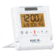 Marathon Atomic Travel Alarm Clock w/Auto Night Light, White, CL030036-WH-00-NA