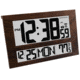 Marathon Commercial Grade Jumbo Atomic Wall Clock w/6 Time Zones, Wood, CL030025-WD-00-NA