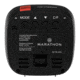 Marathon Compact Alarm Clock w/Temperature and Date, Black, CL030058-BK-00-NA