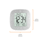 Marathon Compact Alarm Clock w/Temperature and Date, Graphite Gray, CL030058-GG-00-NA