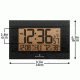 Marathon Digital Wall Clock w/Auto-Night Light, Black CL030052BK