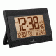 Marathon Digital Wall Clock w/Auto-Night Light, Black CL030052BK