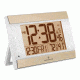 Marathon Digital Wall Clock w/Auto-Night Light, White CL030052WH