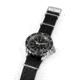 Marathon Leather Nato Watch Strap, 20mm, Black, WS-LDS-BKSS-20-11