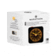 Marathon Mini Analog Alarm Clock, Black Case/Black Dial, 2.75in x 2in x 2.75in, CL030065-BK-BK-NA