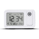 Marathon Projection Wall Clock, White, 5.75in x 1in x 3.5in, CL030086-WH-BL-NA