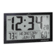 Marathon Slim Jumbo Atomic Digital Wall Clock, Black, 14.6in x 1.2in x 9in, CL030062-BK-FD-NA