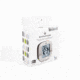 Marathon Small Compact Alarm Clock, Silver, 3in x 1in x 3in, CL030058-SV-00-NA