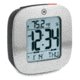 Marathon Small Compact Alarm Clock, Silver, 3in x 1in x 3in, CL030058-SV-00-NA