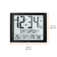 Marathon Super Jumbo Atomic Wall Clock with Full Date display and 7 Time Zones, Graphite Grey, LARGE, CL030061-BK-FD-NA