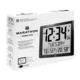 Marathon Super Jumbo Atomic Wall Clock with Full Date display and 7 Time Zones, Graphite Grey, LARGE, CL030061-BK-FD-NA