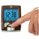 Marathon Travel Alarm Clock w/Calendar and Temperature, Wood, CL030023-WD-SV-NA