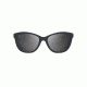 Maui Jim Canna Polarized Cat Eye  Sunglasses,Black with Crystal,Neutral Grey Lens GS769-02K