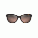 Maui Jim Canna Polarized Cat Eye  Sunglasses,Dark Tortoise,Maui Rose Lens RS769-10