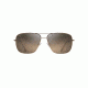 Maui Jim Cook Pines Polarized Aviator  Sunglasses,Gold,HCL Bronze Lens HS774-16