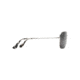 Maui Jim Cook Pines Polarized Aviator  Sunglasses,Silver,Neutral Grey Lens GS774-17