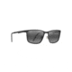 Maui Jim Cut Mountain Polarized Square Sunglasses, Black Frame, Neutral Grey Lens, Black 532-2M
