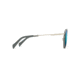 Maui Jim Even Keel Polarized Round Sunglasses, Brushed Silver / Powder Blue Frame, Blue Hawaii Lens, Brushed Silver / Powder Blue B534-17A