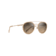 Maui Jim Even Keel Polarized Round Sunglasses, Gold w/ S&amp;stone Frame, HCL Bronze Lens, Gold w/ S&amp;stone HS534-22