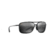 Maui Jim Kaupo Gap Polarized Aviator  Sunglasses,Gloss Black,Neutral Grey Lens 437-02